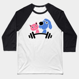 fitness cat dog Baseball T-Shirt